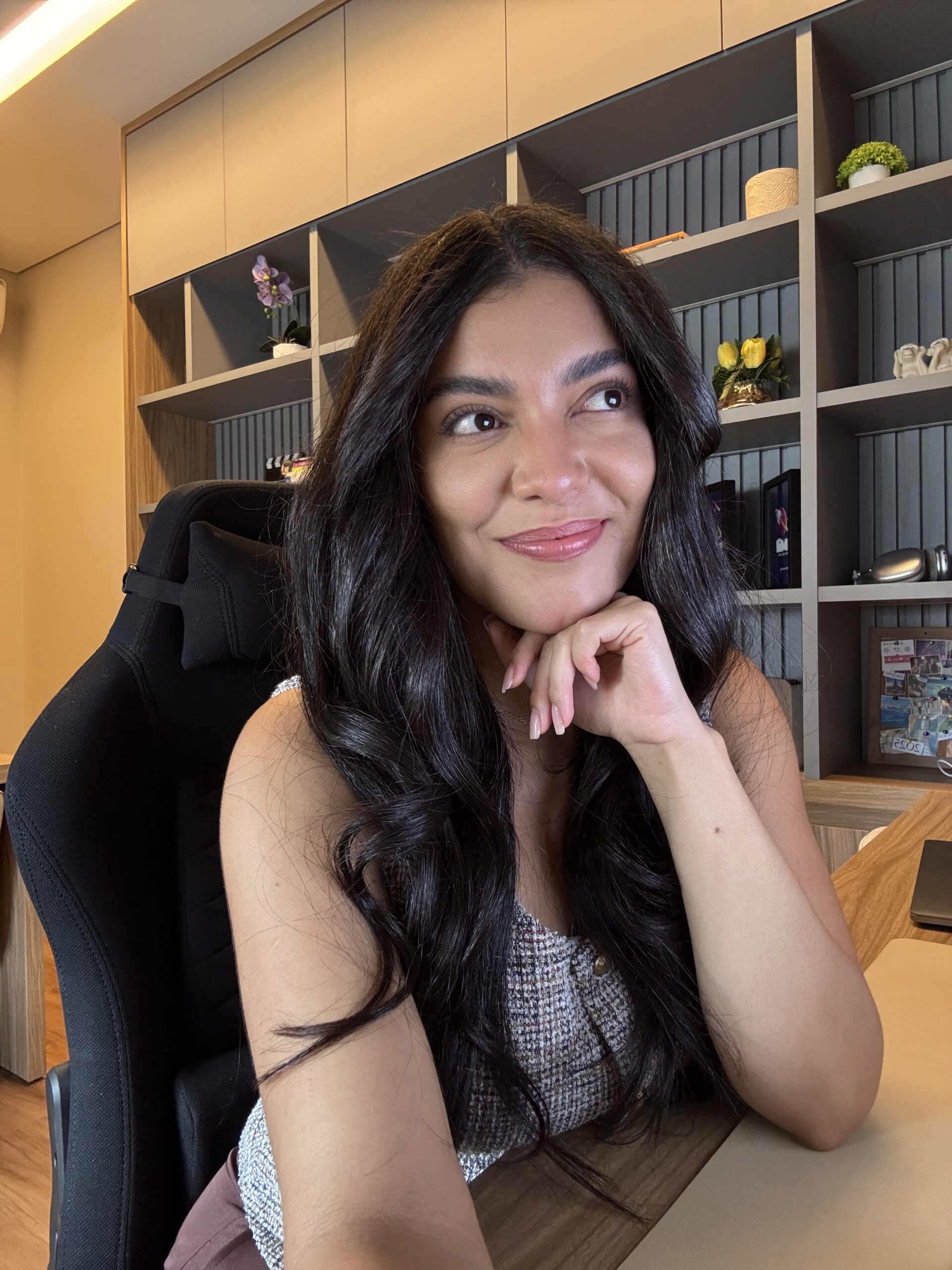 Micaela Soares em seu dia a dia